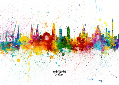 Helsinki Finland Skyline