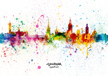 Stockholm Sweden Skyline