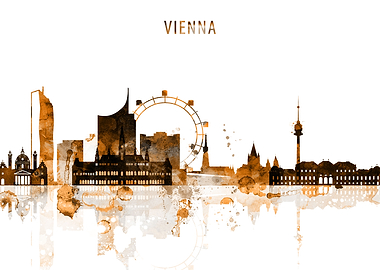 Vienna Austria Skyline