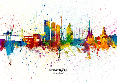 Gothenburg Sweden Skyline