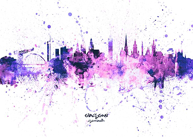 Glasgow Scotland Skyline