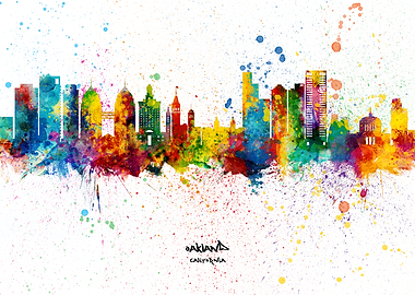 Oakland California Skyline