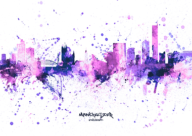 Manchester England Skyline