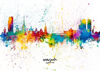 Halmstad Sweden Skyline