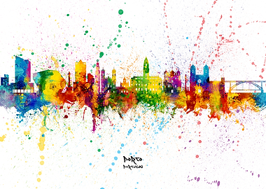 Porto Portugal Skyline