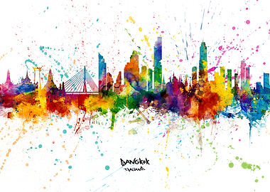 Bangkok Thailand Skyline