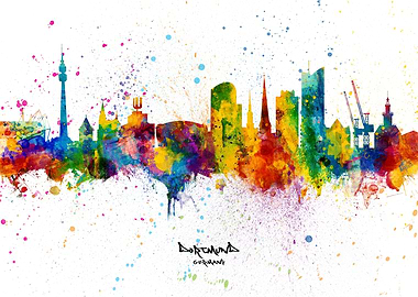 Dortmund Germany Skyline