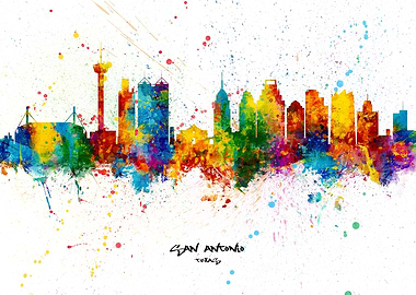 San Antonio Texas Skyline