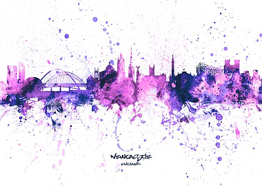 Newcastle England Skyline