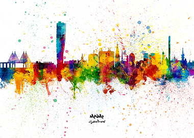 Malmo Sweden Skyline