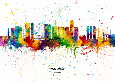 Tel Aviv Israel Skyline