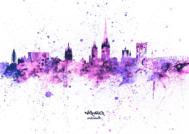 Norwich England Skyline