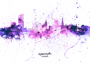 Sheffield England Skyline