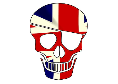 Union Jack Skull