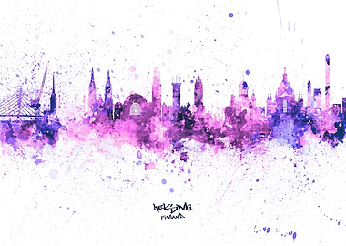 Helsinki Finland Skyline