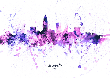 Cleveland Ohio Skyline