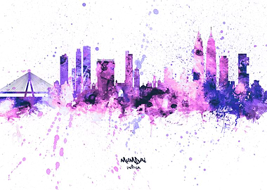 Mumbai India Skyline