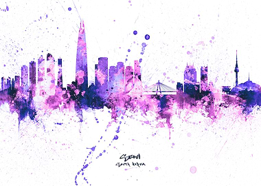 Seoul South Korea Skyline