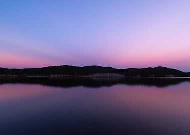 Reflection over sunset
