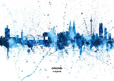 Cologne Germany Skyline