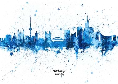 Vilnius Lithuania Skyline