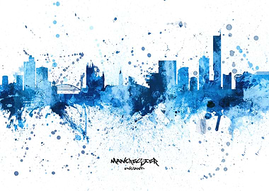 Manchester England Skyline