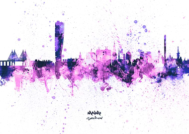 Malmo Sweden Skyline