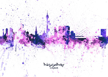 Dusseldorf Germany Skyline