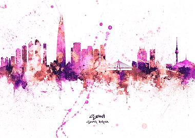 Seoul South Korea Skyline