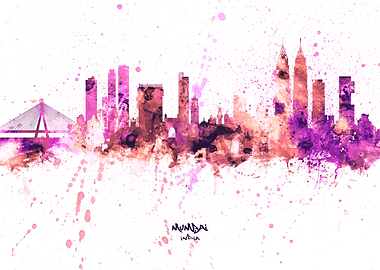 Mumbai India Skyline