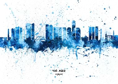 Tel Aviv Israel Skyline