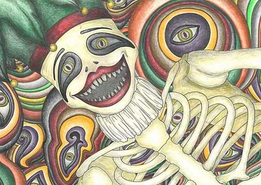 The jester skeleton
