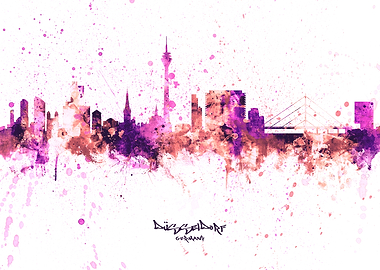 Dusseldorf Germany Skyline