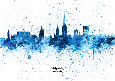 Norwich England Skyline