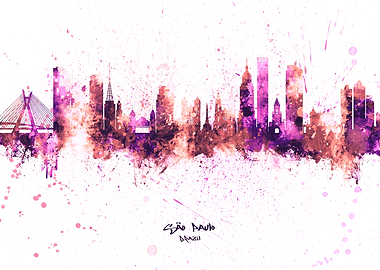 Sao Paulo Brazil Skyline