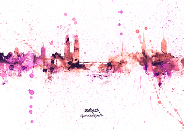 Zurich Switzerland Skyline