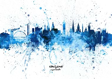 Glasgow Scotland Skyline