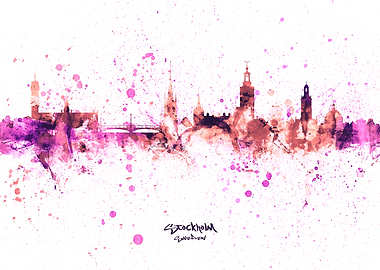 Stockholm Sweden Skyline