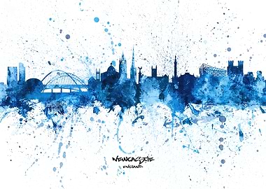 Newcastle England Skyline