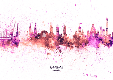 Helsinki Finland Skyline