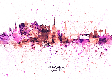 Edinburgh Scotland Skyline