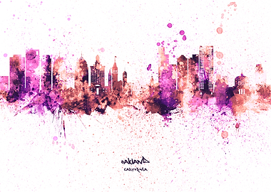 Oakland California Skyline