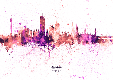 Vienna Austria Skyline