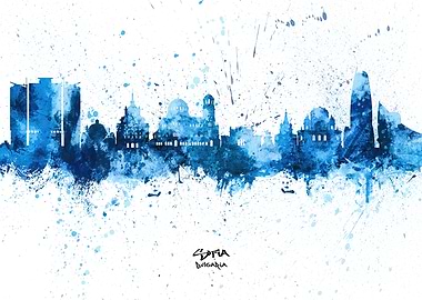 Sofia Bulgaria Skyline