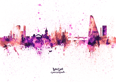 Basel Switzerland Skyline