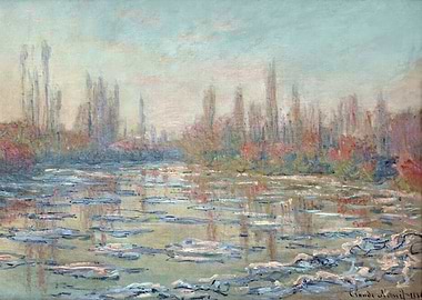 Floating Ice on the Seine