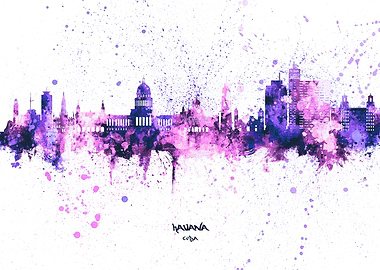 Havana Cuba Skyline