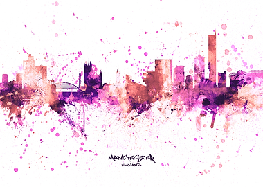 Manchester England Skyline