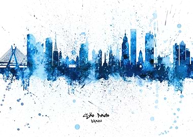 Sao Paulo Brazil Skyline