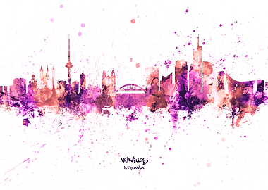 Vilnius Lithuania Skyline